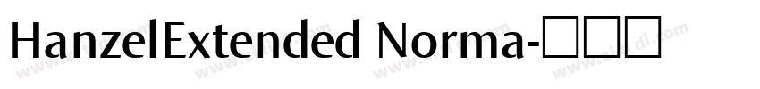 HanzelExtended Norma字体转换